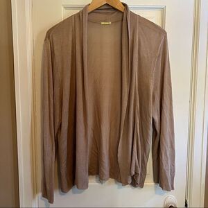 Tan Dana Buchman cardigan  